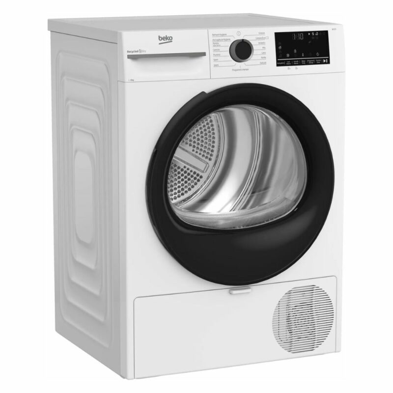 Beko Asciugatrice 8 Kg Classe A+++ Inverter con Pompa di Calore Profondità 61 cm EcoGentle OptiSense - MWBMT481BI - immagine 2