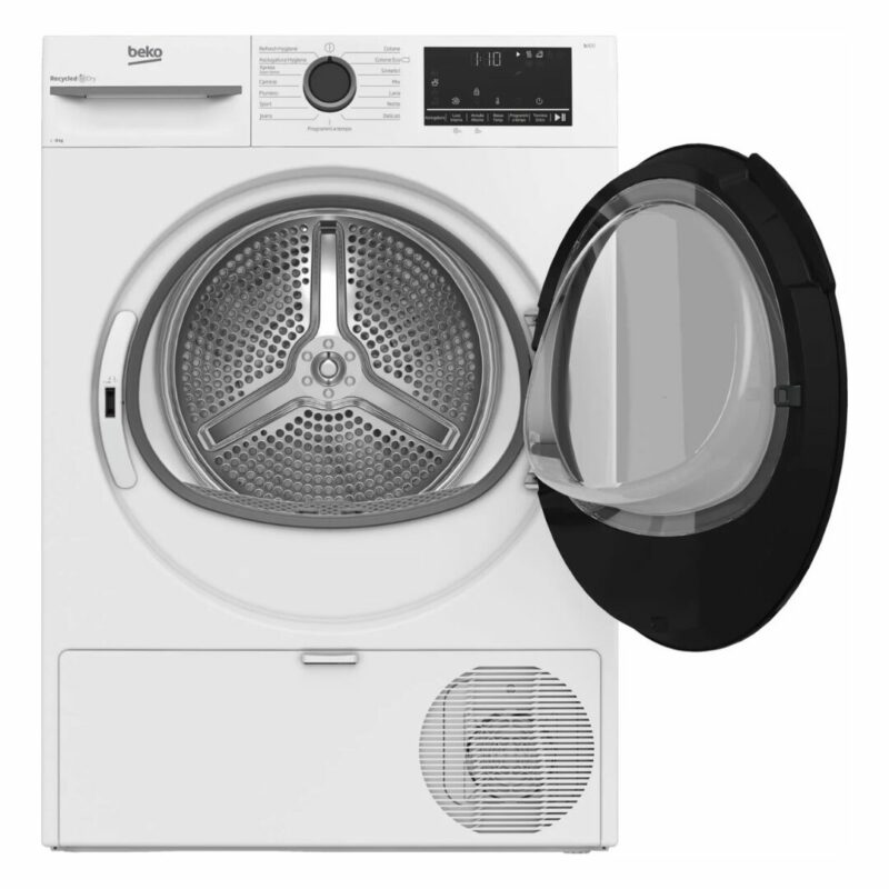 Beko Asciugatrice 8 Kg Classe A+++ Inverter con Pompa di Calore Profondità 61 cm EcoGentle OptiSense - MWBMT481BI - immagine 3