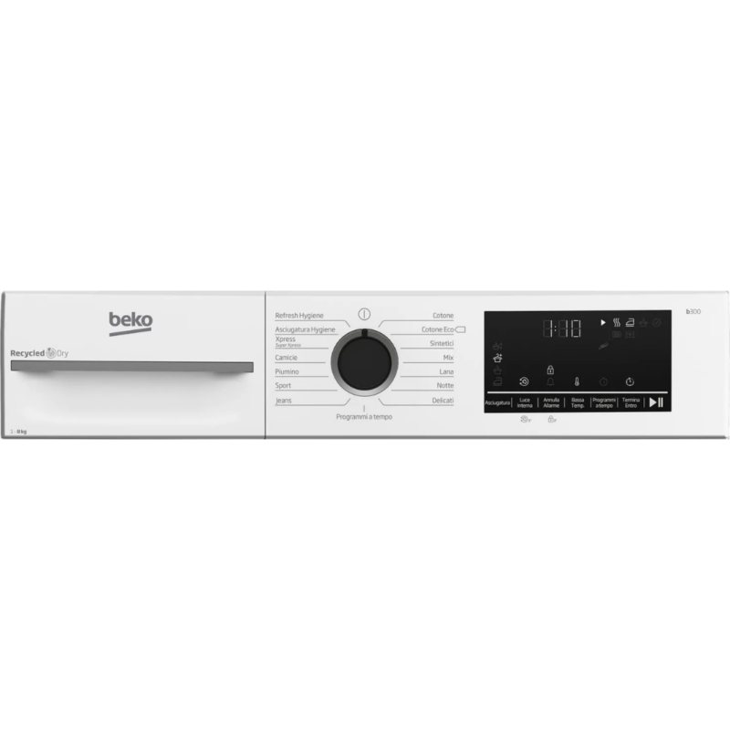 Beko Asciugatrice 8 Kg Classe A+++ Inverter con Pompa di Calore Profondità 61 cm EcoGentle OptiSense - MWBMT481BI - immagine 5