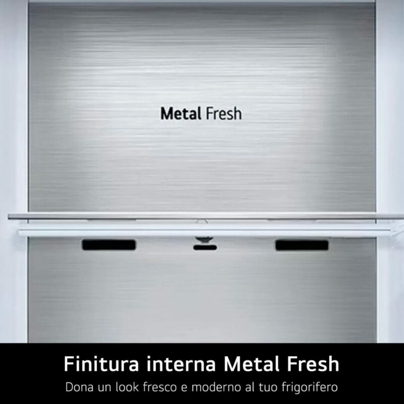 Lg Frigorifero Americano Side by Side Capacità 628 Litri Classe energetica C Raffreddamento No Frost colore Metal Grey - GSLE91MBAC.AMBQEUR - immagine 6