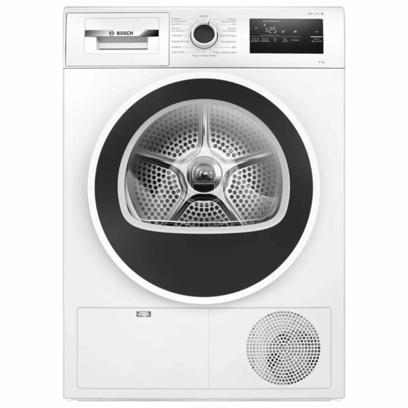 Bosch Asciugatrice 8 Kg Classe A++ con Pompa di Calore Profondità 61 cm Serie 4 - WTH85208II