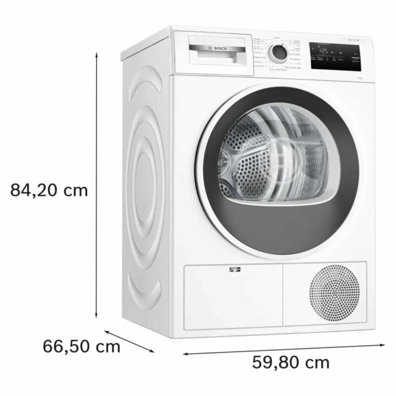 Bosch Asciugatrice 8 Kg Classe A++ con Pompa di Calore Profondità 61 cm Serie 4 - WTH85208II - immagine 4