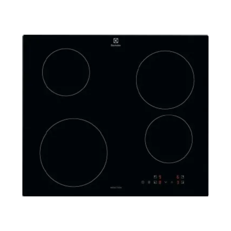 Electrolux Piano Cottura Induzione 4 Fuochi Larghezza 59 cm in Vetro colore Nero - LIB60424CK Serie 300