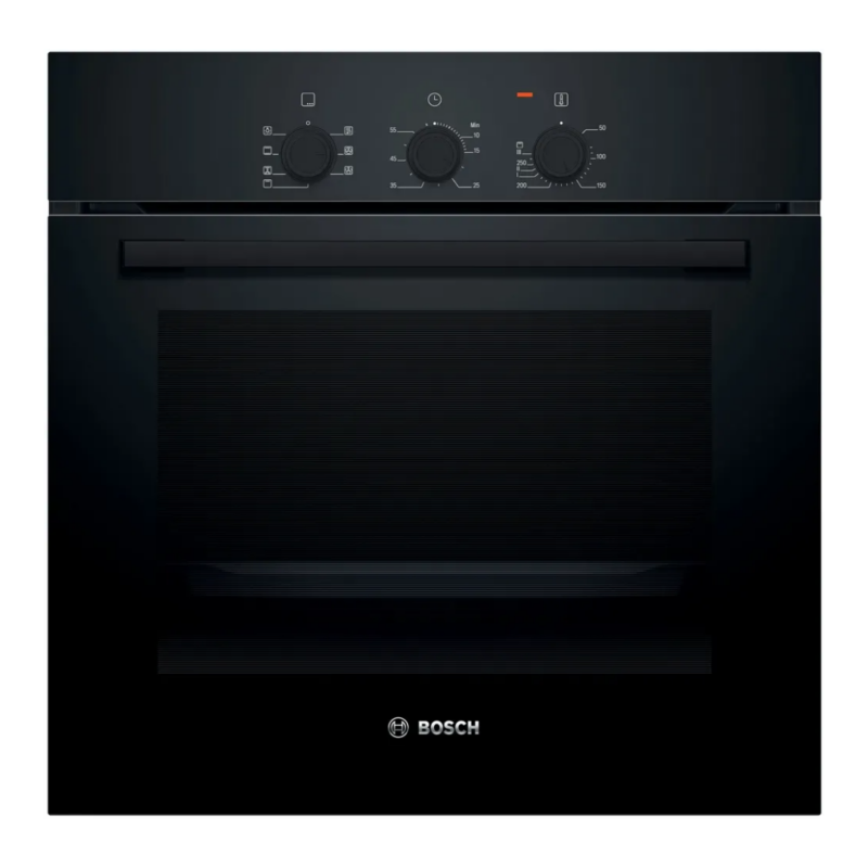 Bosch Forno Elettrico da Incasso Ventilato Multifunzione con Grill 66 Litri 60 cm Classe A colore Nero - HBF011BA2 Serie 2