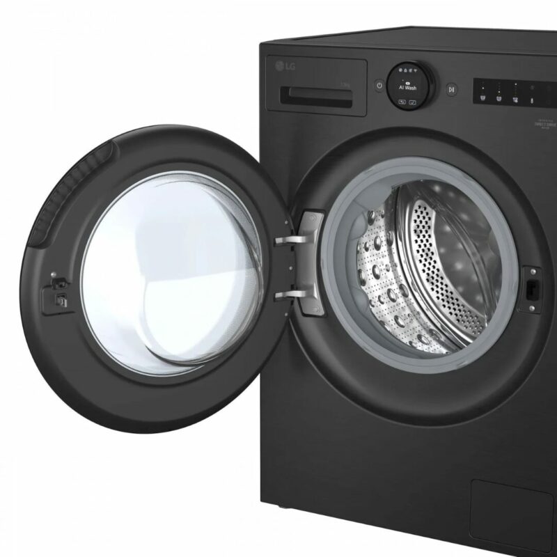 Lg Lavatrice 13 Kg Classe A-40% Centrifuga 1400 giri Profondità 61,5 cm Inverter Funzione Vapore AI DD Serie X7 - F4X7013TBB - immagine 3