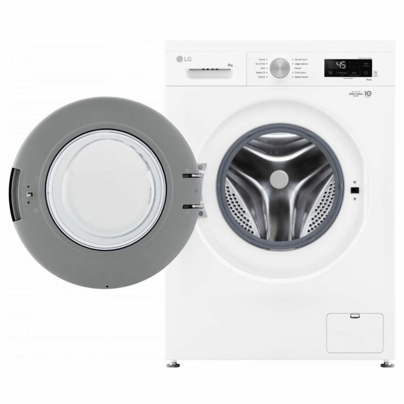 Lg Lavatrice 8 Kg Classe A Profondità 55 cm Centrifuga 1400 giri Inverter Vapore Wi-Fi Allergy Care colore Bianco - F4NX1008NWK - immagine 9