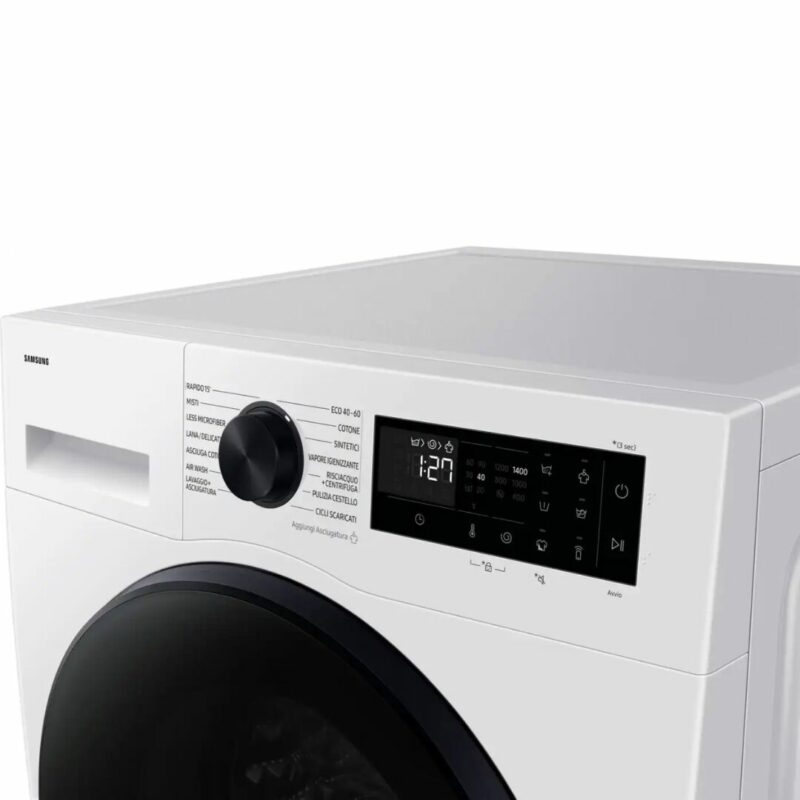 Samsung Lavasciuga 9+6 Kg1400 giri Inverter Vapore Crystal Clean - WD90DG5B15BEET - immagine 4