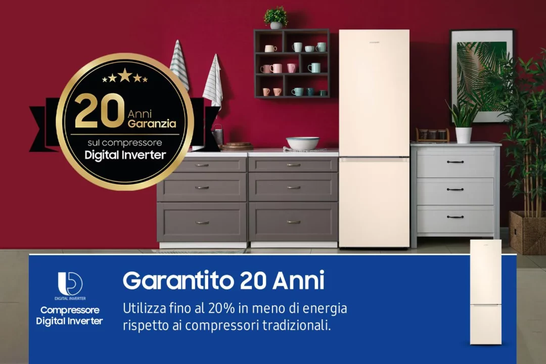 Samsung Frigorifero Combinato Capacità 390 Litri No Frost Ditigal Inverter con SmartThings Energy colore Sabbia - RB38C603DEL - immagine 5
