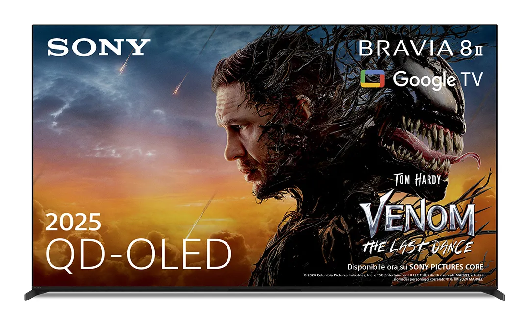 Sony Smart TV 55 Pollici 4K Ultra HD Display OLED Sistema Android TV Bravia Classe F colore Nero - K55XR8M25B.CEI