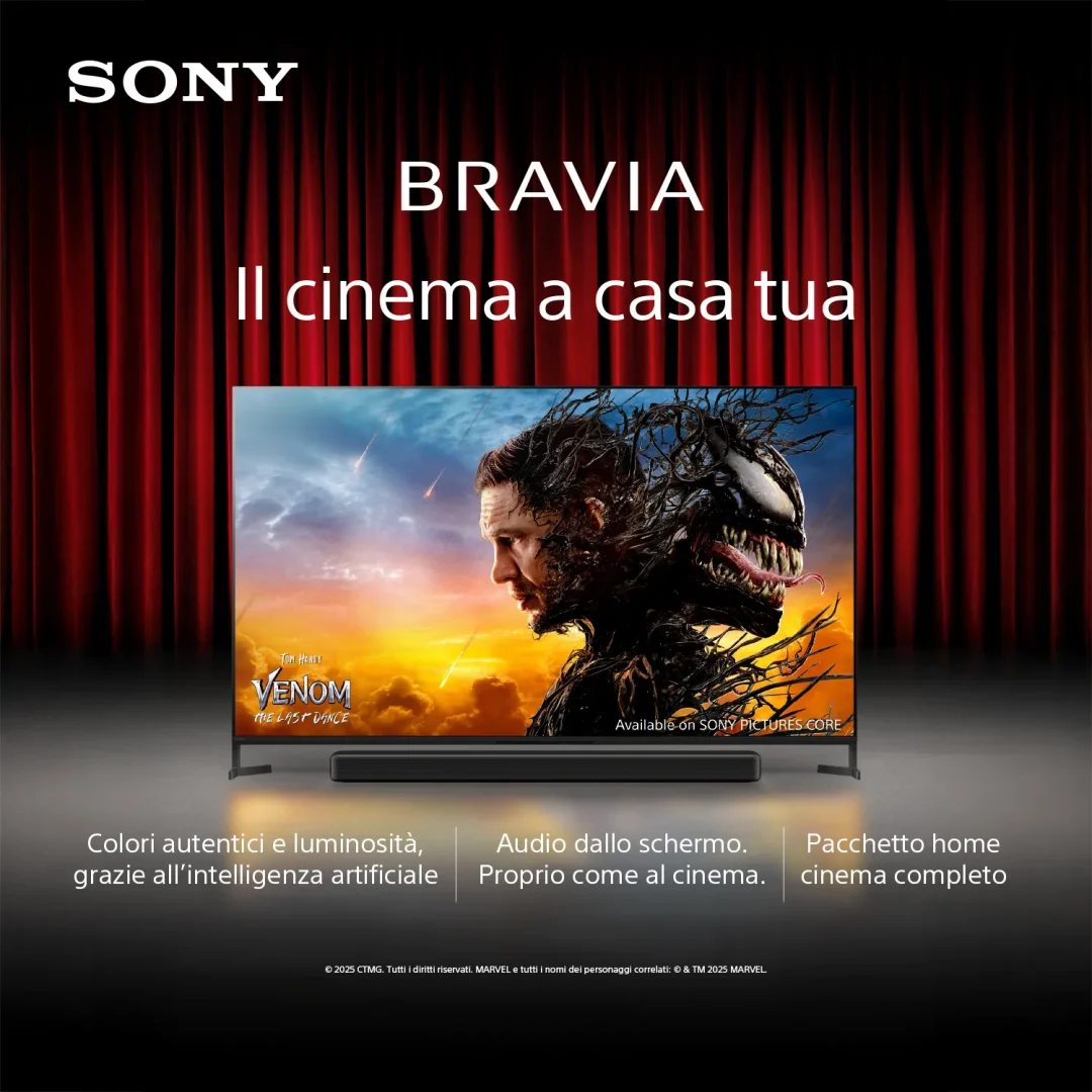 Sony Smart TV 65 Pollici 4K Ultra HD Display OLED Sistema Android TV Bravia Classe F colore Nero - K65XR8M25B.CEI - immagine 7