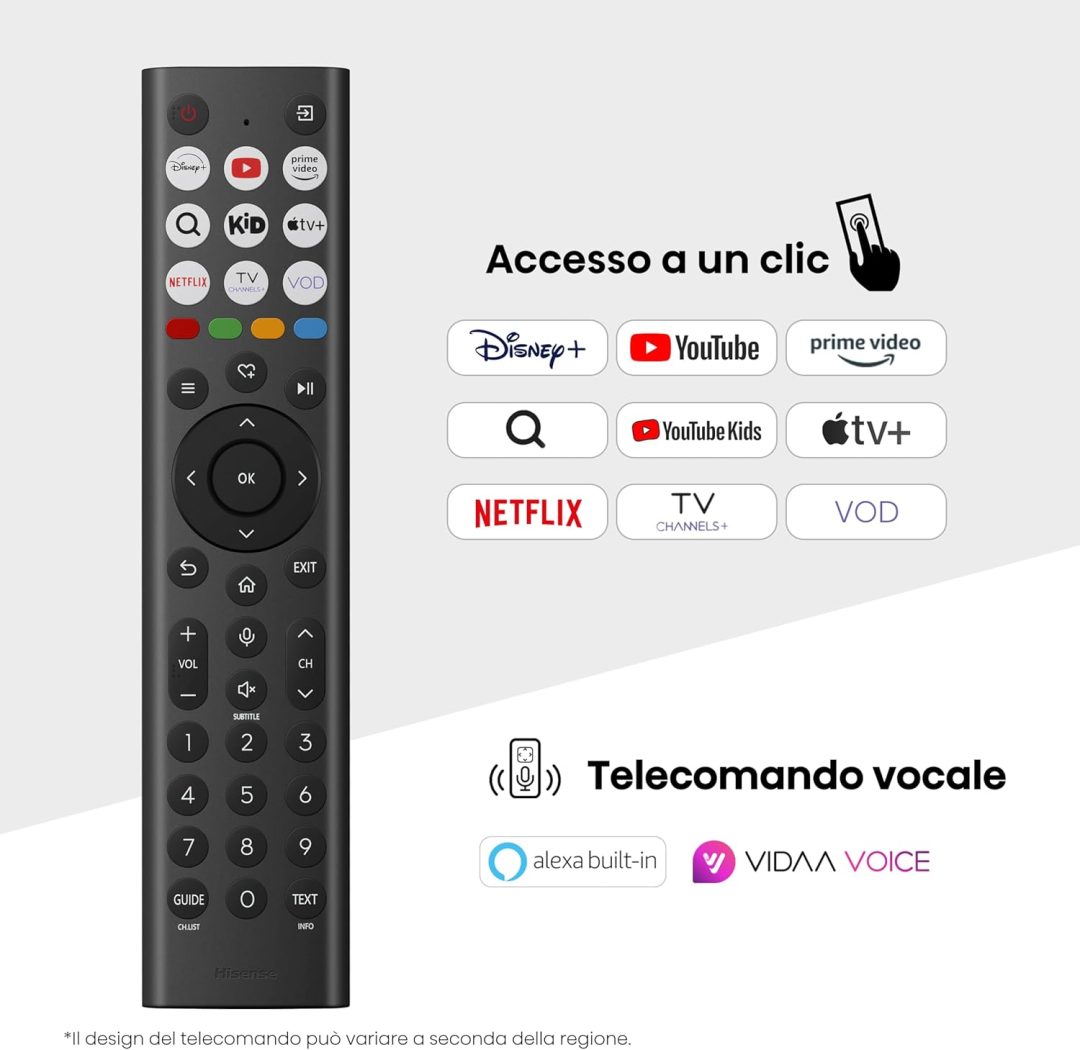Hisense 100U7Q 2,54 m (100") 4K Ultra HD Smart TV Wi-Fi Nero - immagine 8