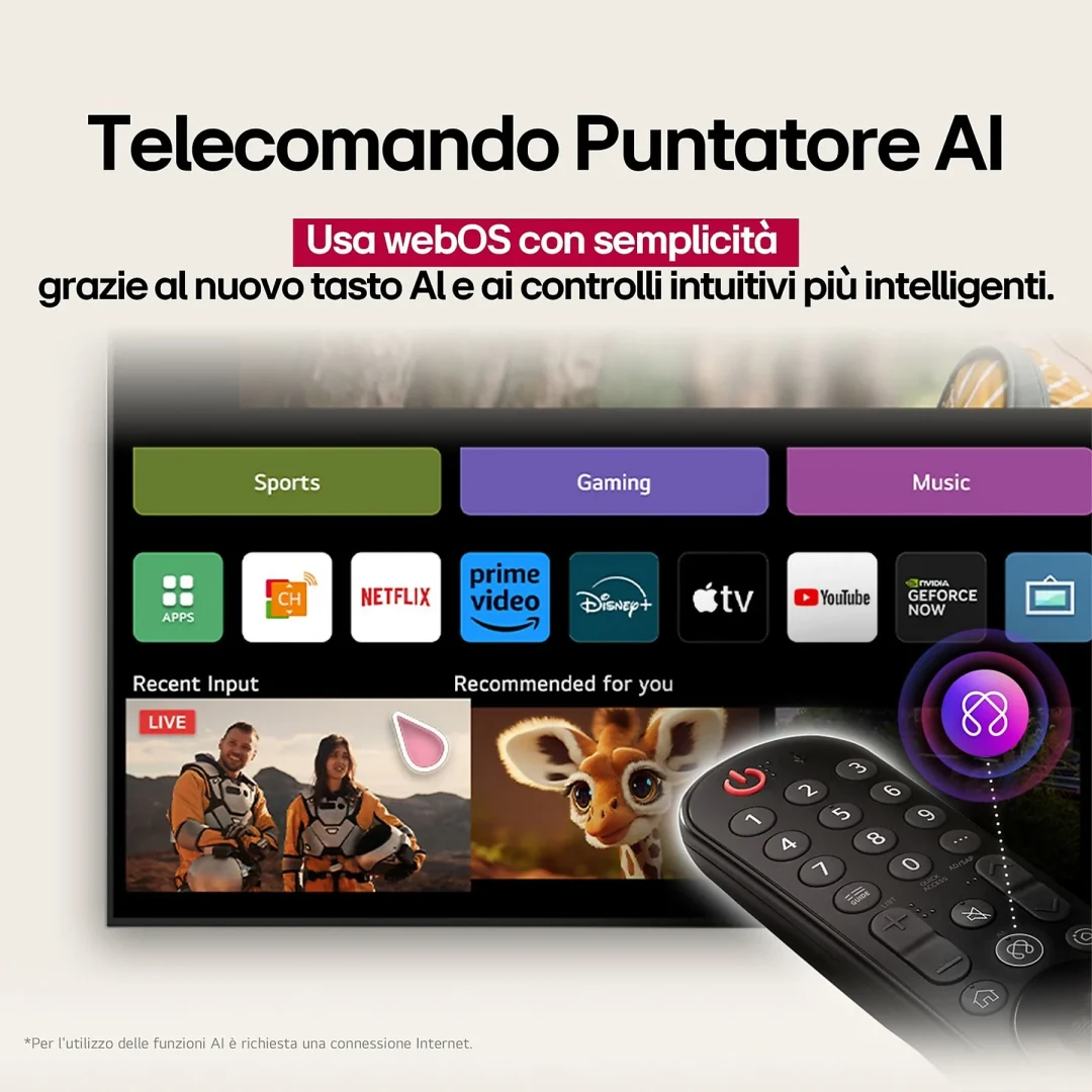 LG QNED AI 65QNED80A6A TV QNED, 65 " - immagine 20