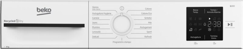 Beko Asciugatrice 8 Kg Classe D Inverter con Pompa di Calore Profondità 55 cm Vapore EcoGentle colore Bianco - BMT83EW - immagine 5