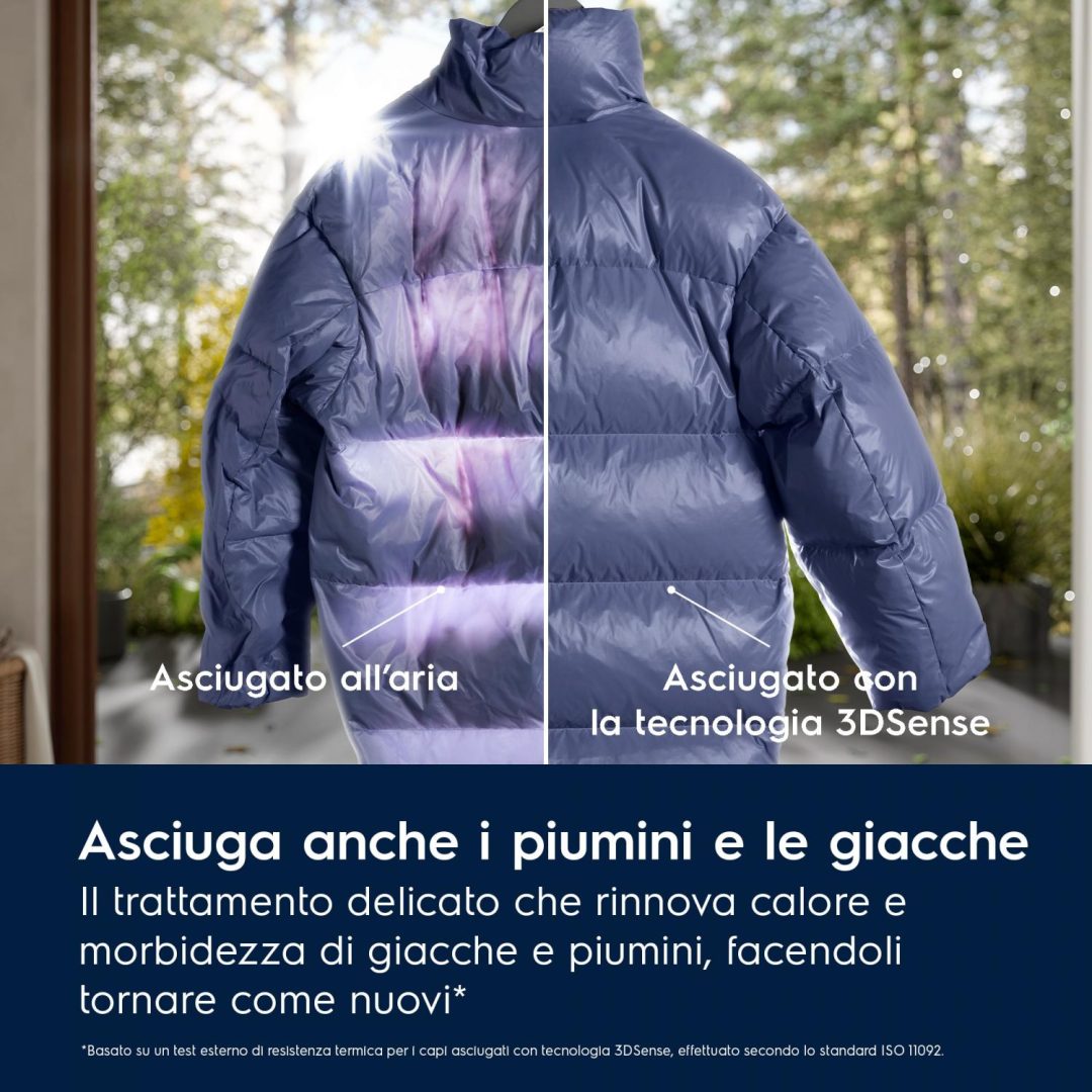 Asciugatrice  Electrolux a Pompa di Calore 9 Kg Classe A Inverter 66 cm - Wi-Fi colore Bianco-Perfect Care EW9H4Y9A - immagine 4