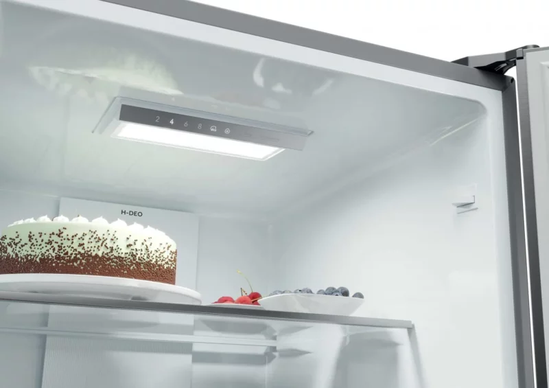 Frigorifero Haier Combinato 3 Porte Capacità 303 Litri Classe energetica E Raffreddamento No Frost colore Acciaio Inox - HTR3518ENMX 3D 55 Serie 3 - immagine 9