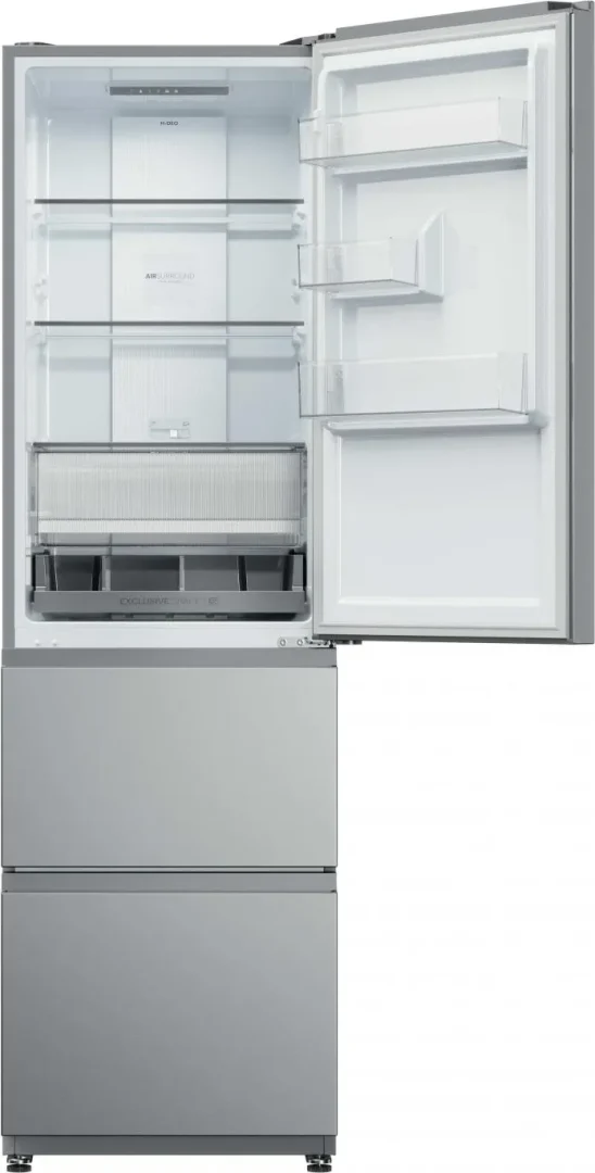 Frigorifero Haier Combinato 3 Porte Capacità 303 Litri Classe energetica E Raffreddamento No Frost colore Acciaio Inox - HTR3518ENMX 3D 55 Serie 3 - immagine 6
