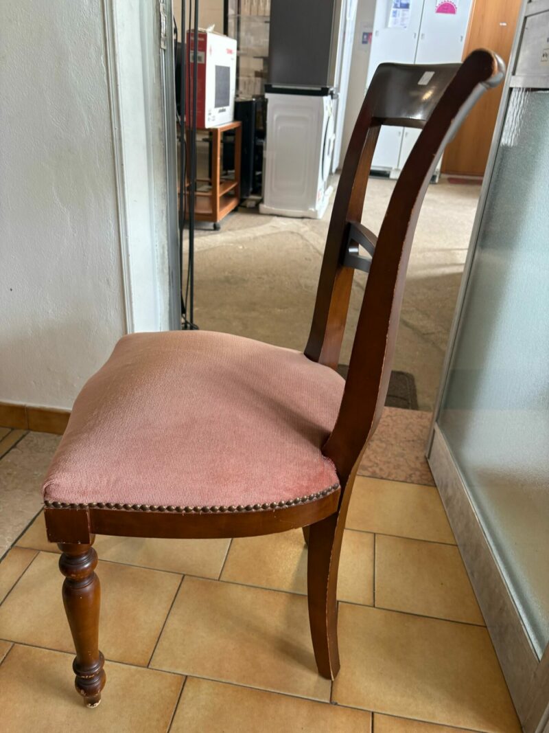 Sedie in legno con seduta in tessuto usato C 110 Art.24 - immagine 7