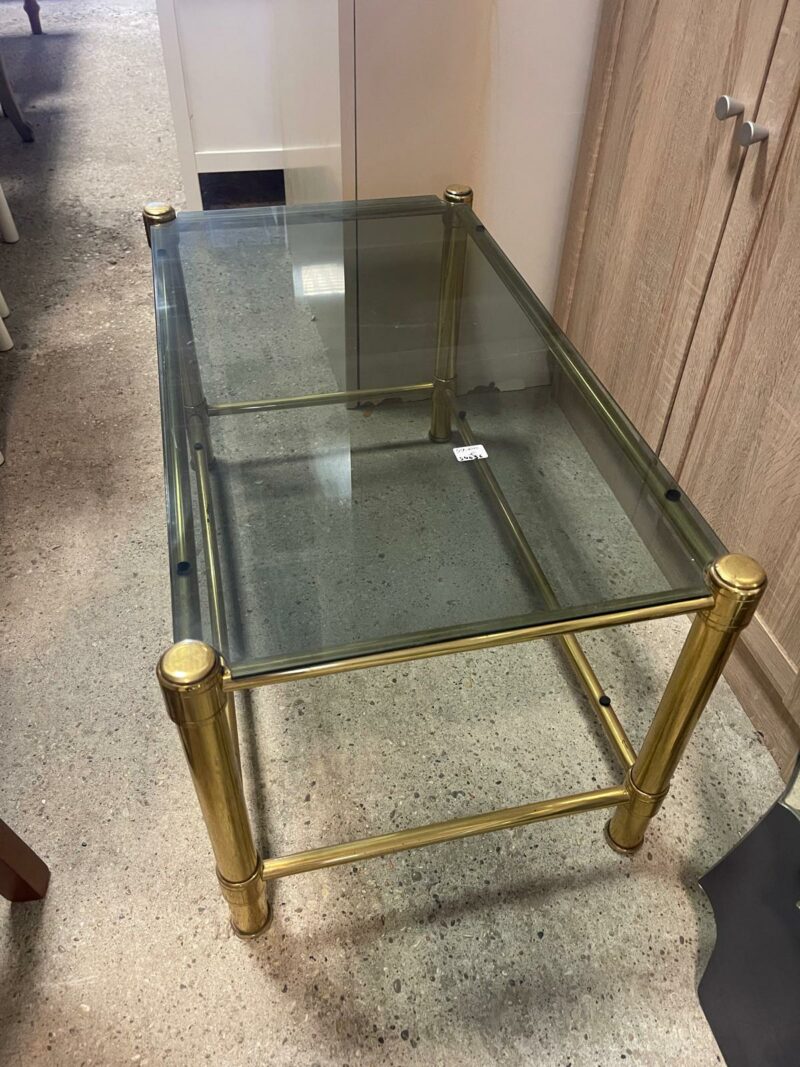 Tavolino basso in vetro usato S 4036