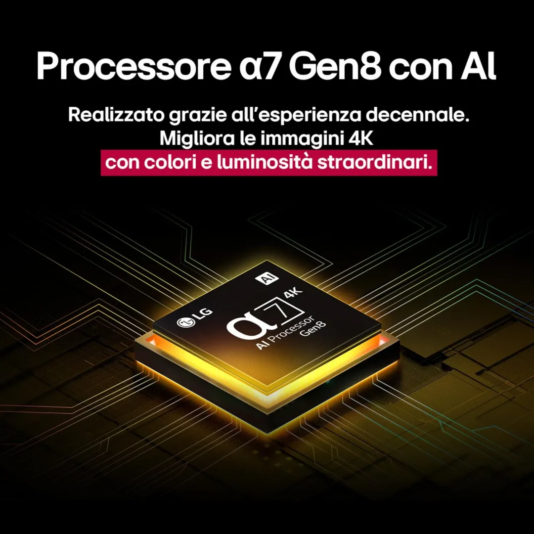 Lg Smart TV 43 Pollici 4K Ultra HD Display LED Sistema WebOS Processore a7 Gen8 Classe G colore Nero - 43UA75006LA.API - immagine 10