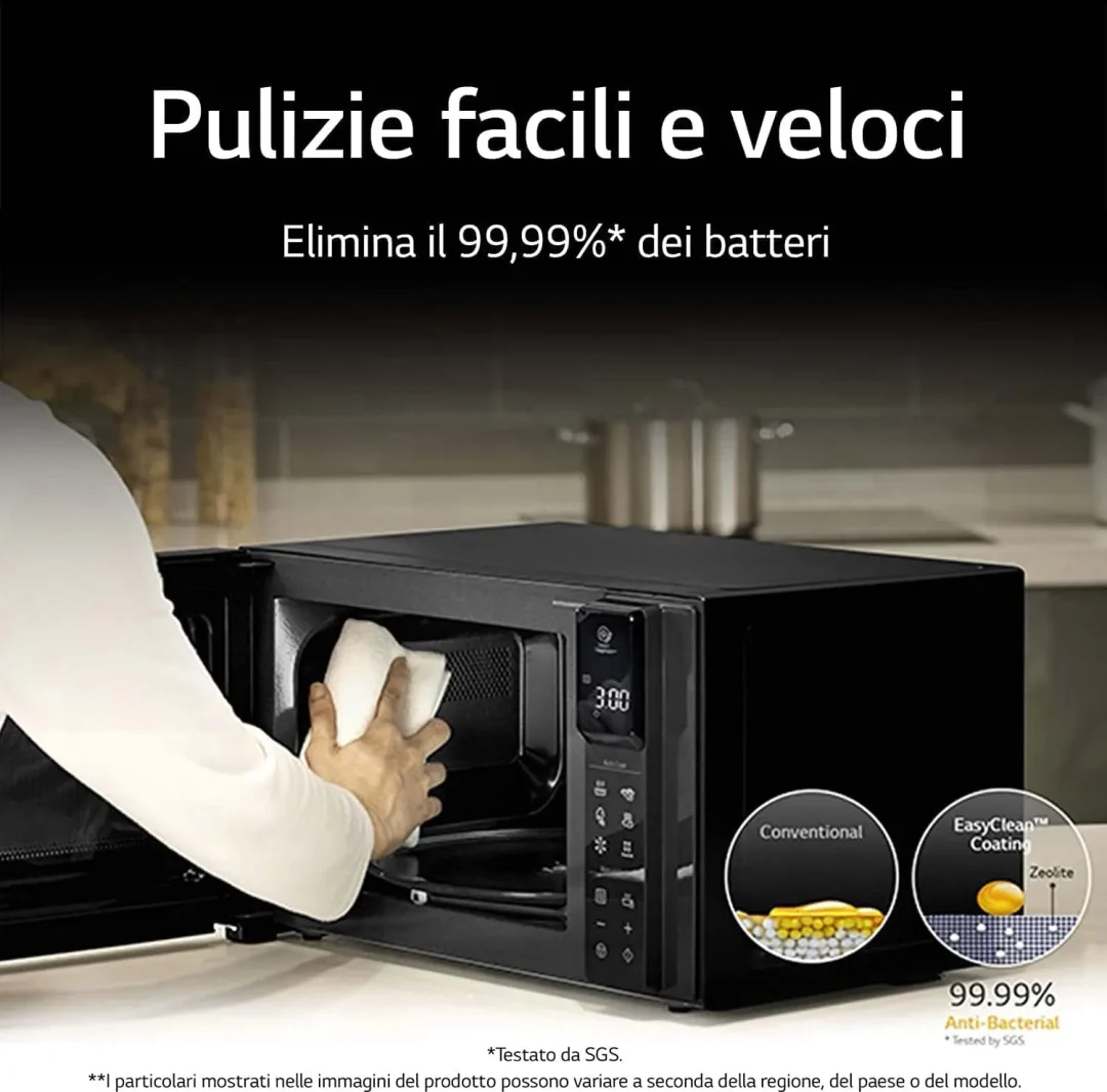 Forno Microonde Lg Combinato con Grill Capacità 25 Litri Potenza 1000 Watt colore Bianco - MH6535GDH - immagine 8