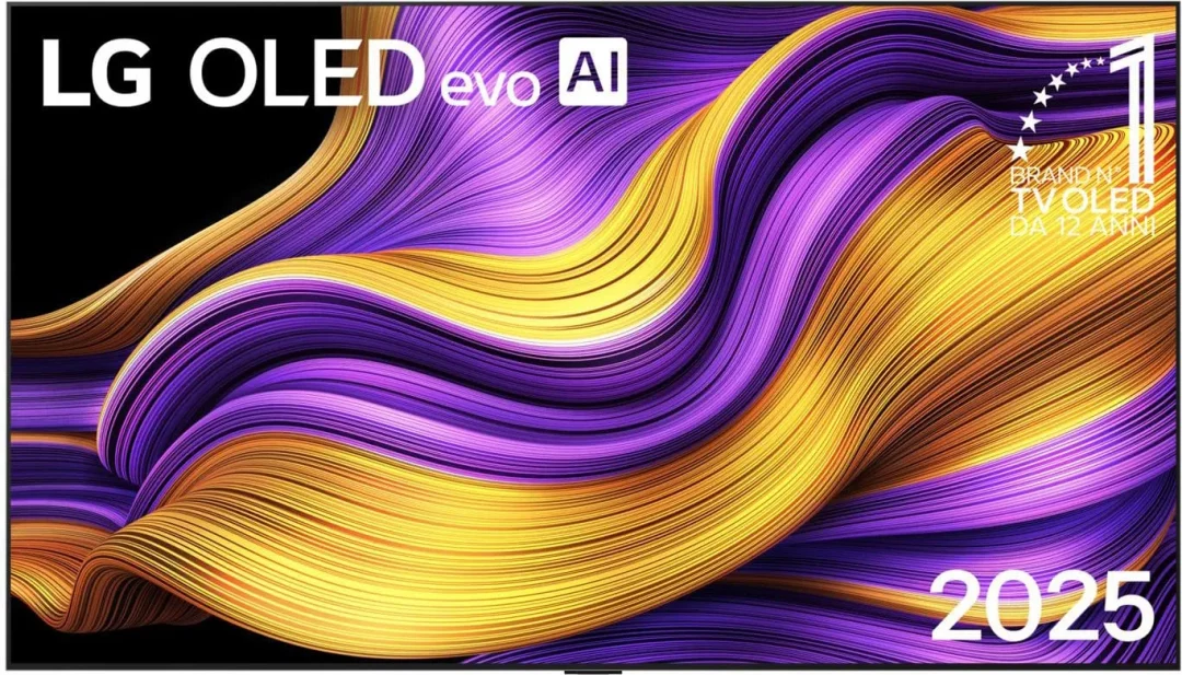 Lg Smart TV 77 Pollici 4K Ultra HD Display OLED evo Sistema WebOS Processore a11 gen2 con AI Classe E colore Argento - OLED77G54LW.API