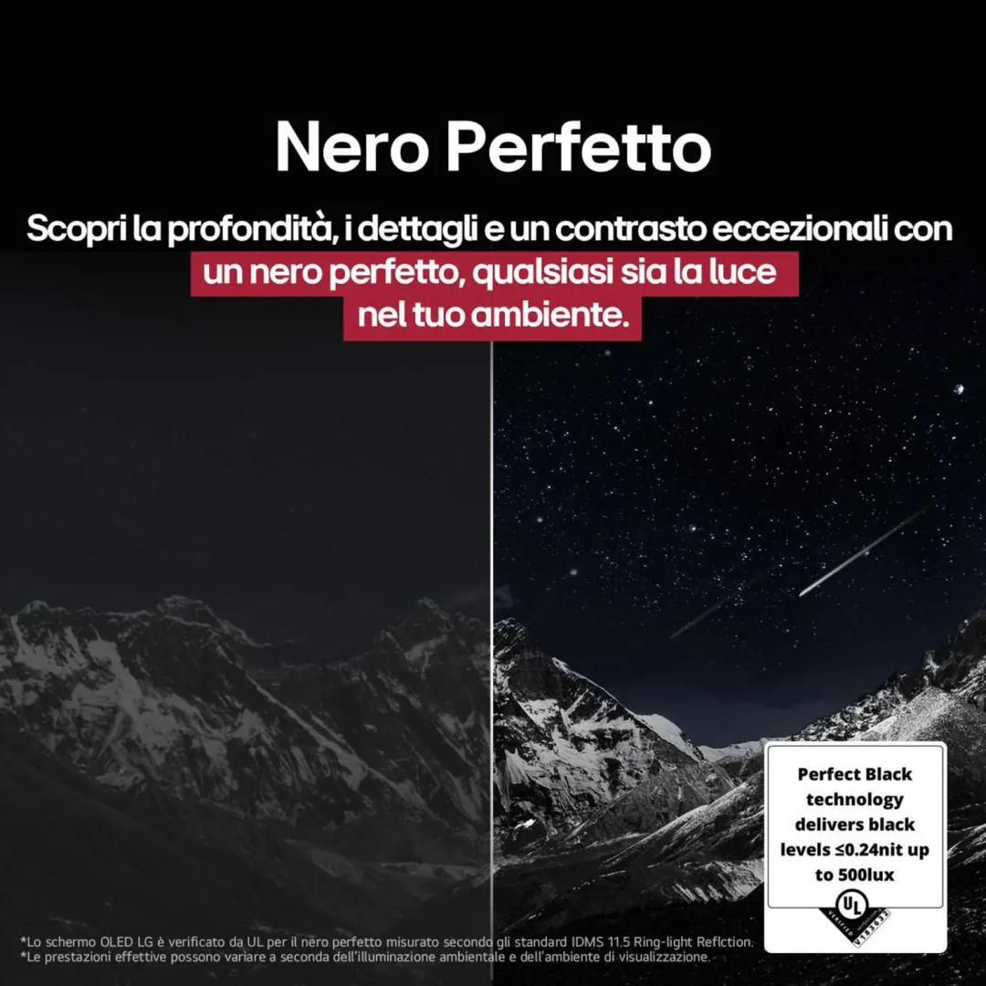 Lg Smart TV 77 Pollici 4K Ultra HD Display OLED evo Sistema WebOS Processore a11 gen2 con AI Classe E colore Argento - OLED77G54LW.API - immagine 6