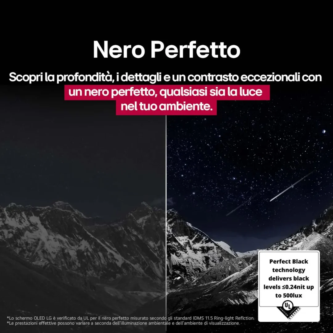 Smart TV Lg 83 Pollici 4K Ultra HD Display OLED evo Sistema WebOS Processore a11 Gen2 con AI Classe E colore Argento - OLED83G54LW.API - immagine 9