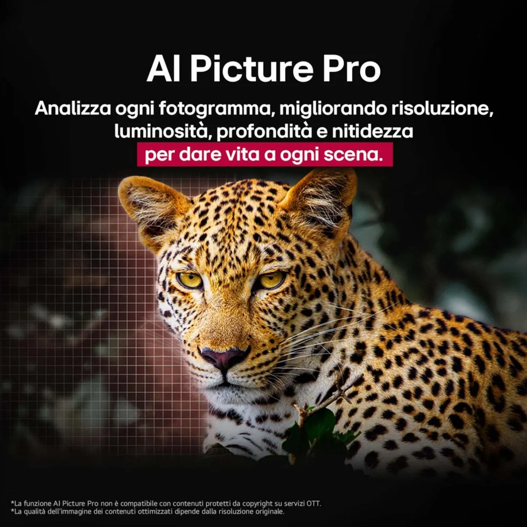 Smart TV Lg 83 Pollici 4K Ultra HD Display OLED evo Sistema WebOS Processore a11 Gen2 con AI Classe E colore Argento - OLED83G54LW.API - immagine 5
