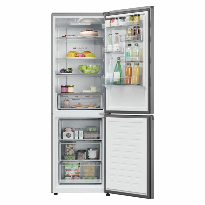 Haier Frigorifero Combinato Capacità 352 Litri Classe energetica C Raffreddamento No Frost colore Acciaio Inox - HDPR1618CNPK 2D - immagine 2