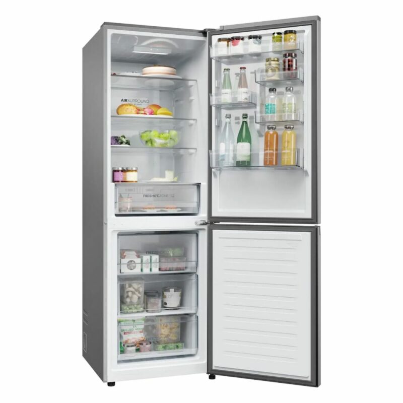 Haier Frigorifero Combinato Capacità 352 Litri Classe energetica C Raffreddamento No Frost colore Acciaio Inox - HDPR1618CNPK 2D - immagine 3