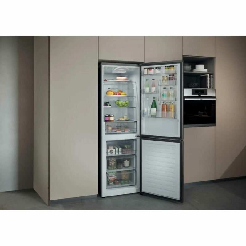 Haier Frigorifero Combinato Capacità 352 Litri Classe energetica C Raffreddamento No Frost colore Acciaio Inox - HDPR1618CNPK 2D - immagine 5