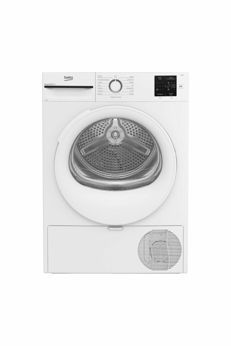 Beko Asciugatrice 8 Kg Classe D Inverter con Pompa di Calore Profondità 55 cm Vapore EcoGentle colore Bianco - BMT83EW