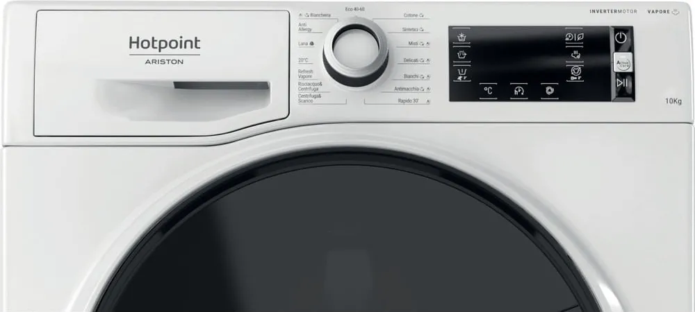 Lavatrice Hotpoint Ariston 10 Kg Classe A-20% Profondità 60 cm Centrifuga 1400 giri Inverter Vapore colore Bianco - NBT 1048 WD A IT - immagine 2