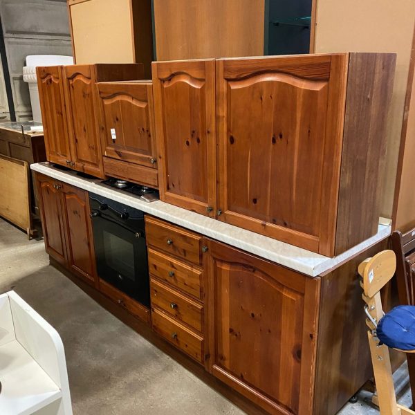 Mobile cucina completa di piano cottura , cappa , lavandino e forno S 4969