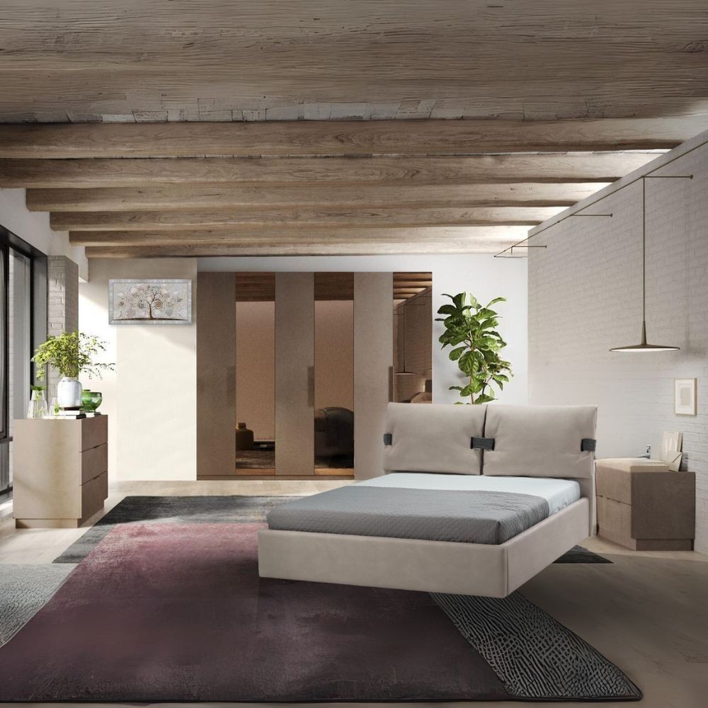 Armadio Mustella 6 ante battenti con specchi bronzati - immagine 2