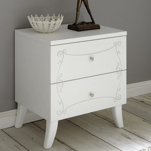 Comodino Ararat bianco