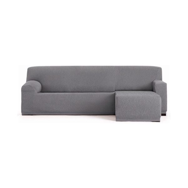 Copridivano Troya elastico penisola destra grigio bracciolo corto 250/310