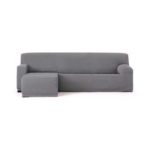 Copridivano Troya elastico penisola sinistra grigio bracciolo corto 250/310