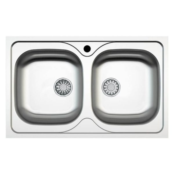 Lavello 86x50 2 vasche SA322