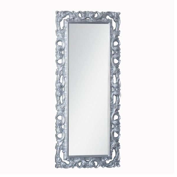 Specchiera Anna 76x180 cm. argento verniciato