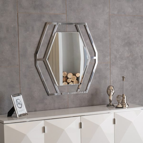 Specchiera esagonale Enzio