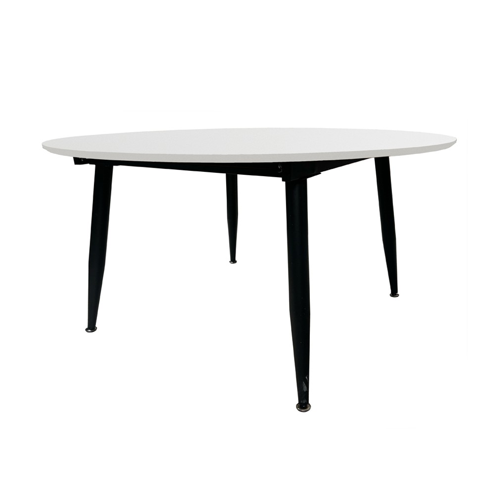 Tavolo Cordelia allungabile colore piano bianco gambe colore nero - immagine 3