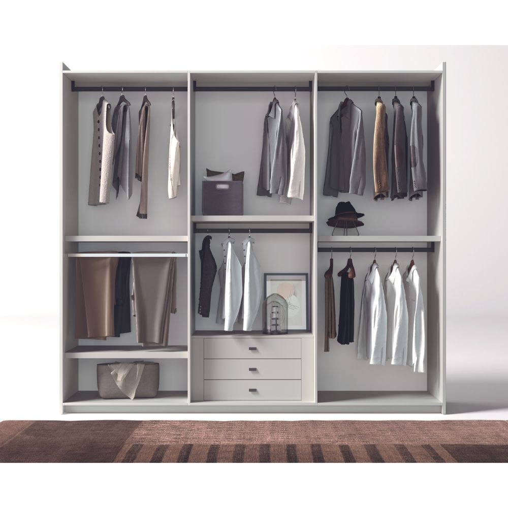 Armadio Coco 6 ante battenti colore canapa frassinato e maniglie canapa frassinato - immagine 2