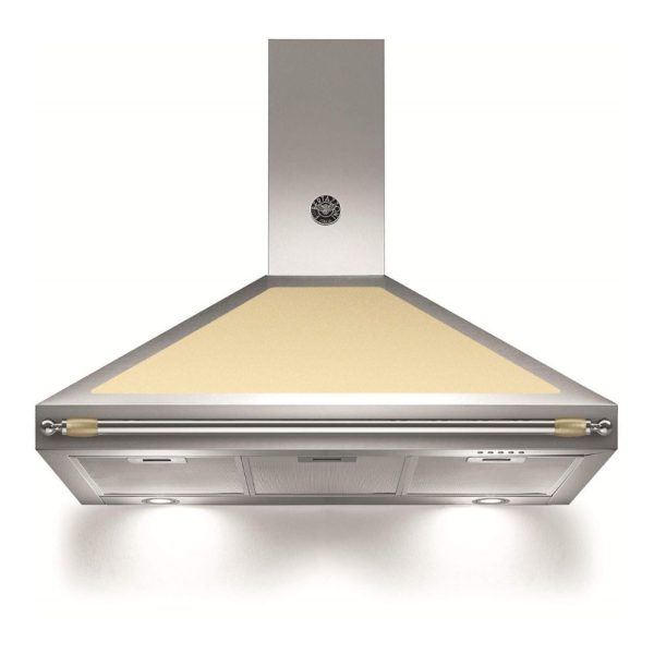 Cappa camino Bertazzoni K100HERCRA da 100 cm. in inox e crema classe A