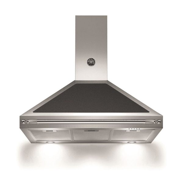 Cappa camino Bertazzoni K90HERNEA 90 cm inox e nera classe A