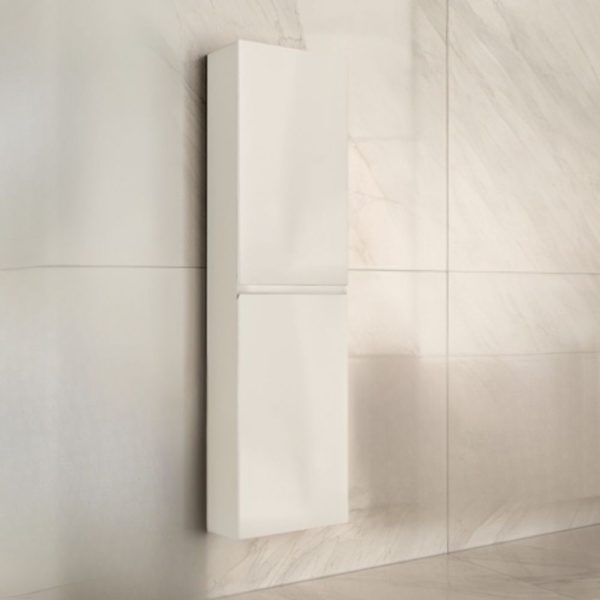 Colonna bagno sospesa Londres con due ante colore bianco lucido