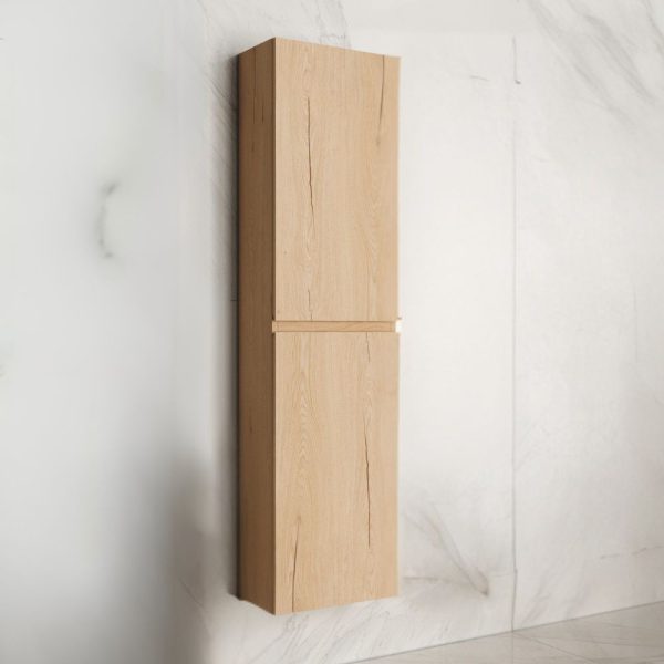 Colonna bagno sospesa Londres con due ante colore rovere