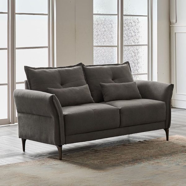 Divano 2 posti Nutmeg in tessuto Mia 103-27 dark grey