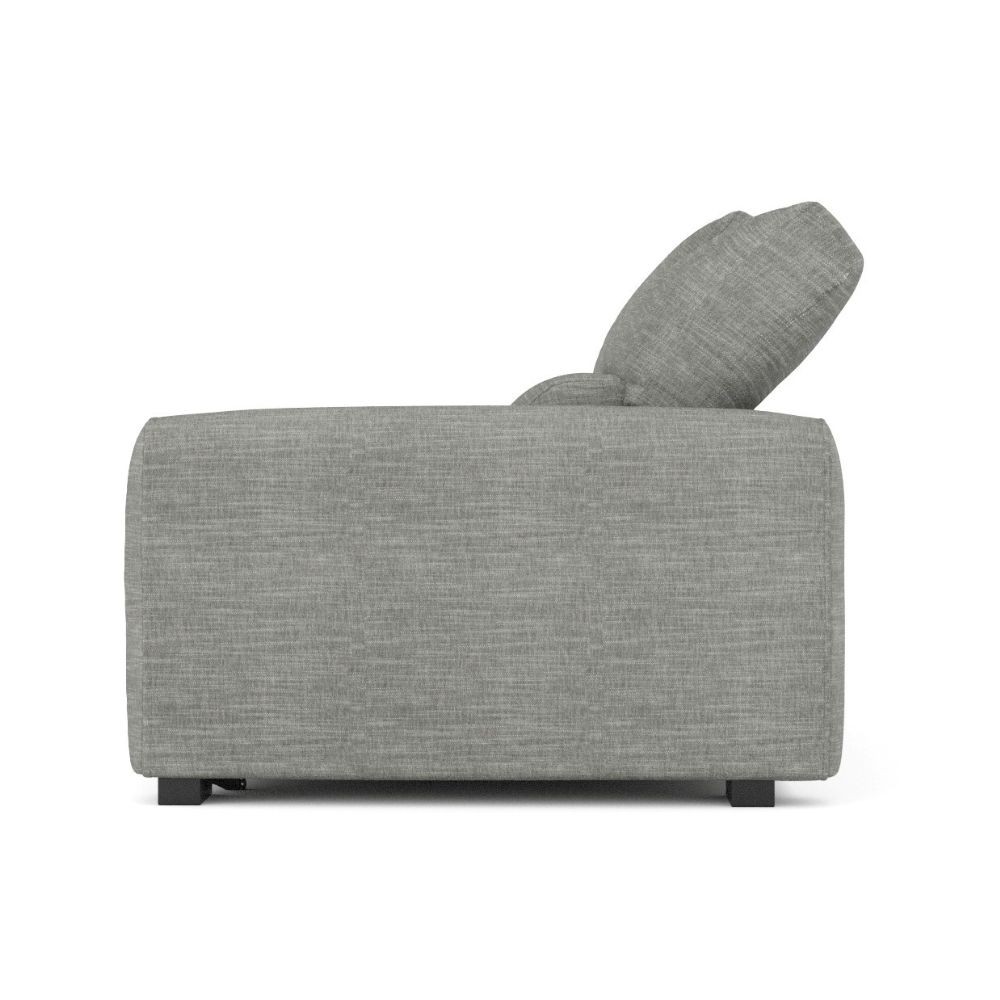 Divano Leora 2 sedute extralarge a slitta in tessuto Vardo G1311 grigio - immagine 2