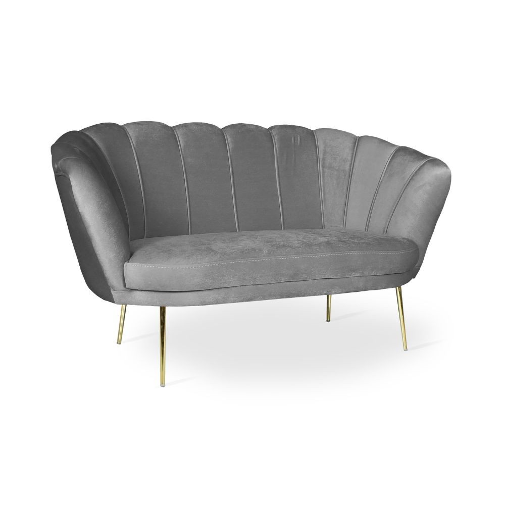 Divano Orel in velluto grigio Riviera 20 - immagine 2